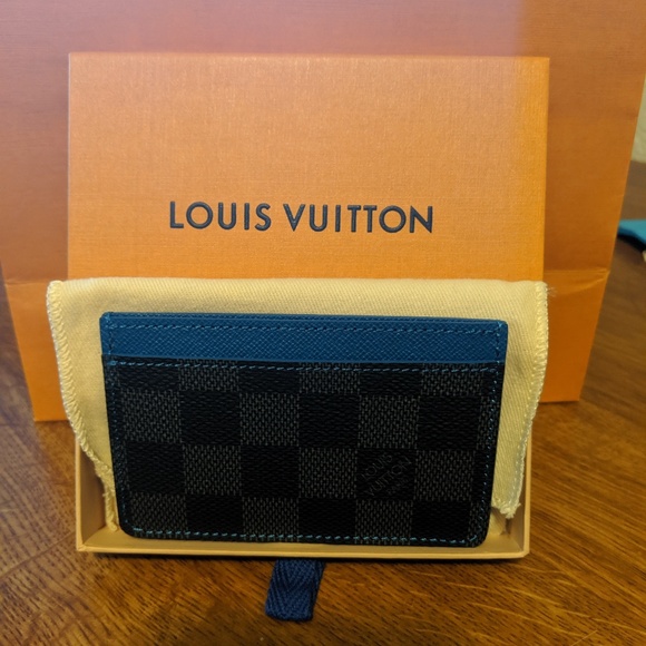 Louis Vuitton Damier Graphite in Blue Card Holder - Picture 1 of 3